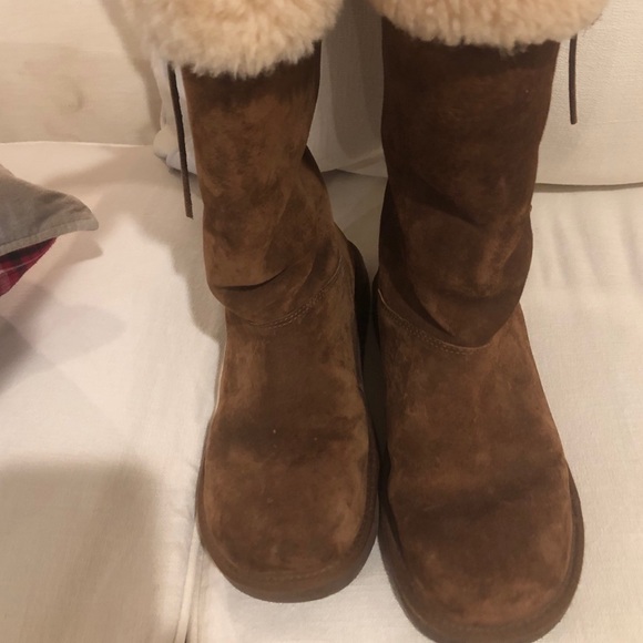 UGG Upside Tall Side Lace Sherpa Boots - Picture 5 of 7
